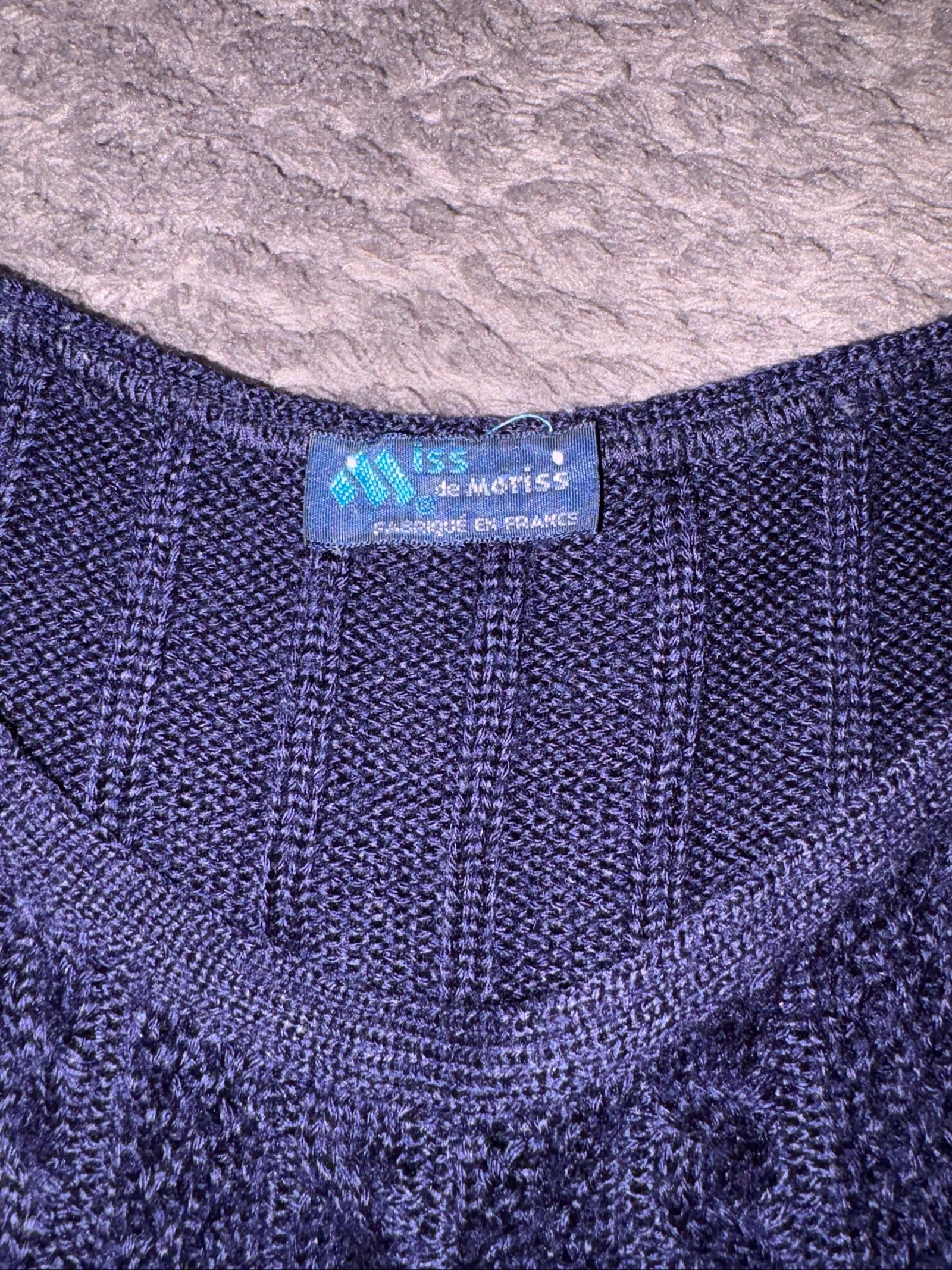 Women's sleeveless sweater size 46 navy blue Iss de Moriss – photo 2